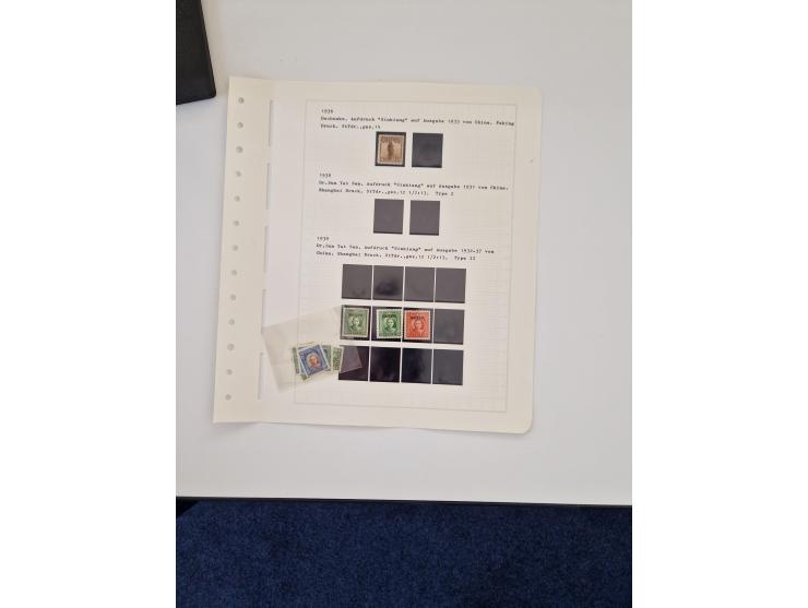 1894/1949, highly interesting unused and used collection, together with Chinese Empire local issues, incl. high dollar values