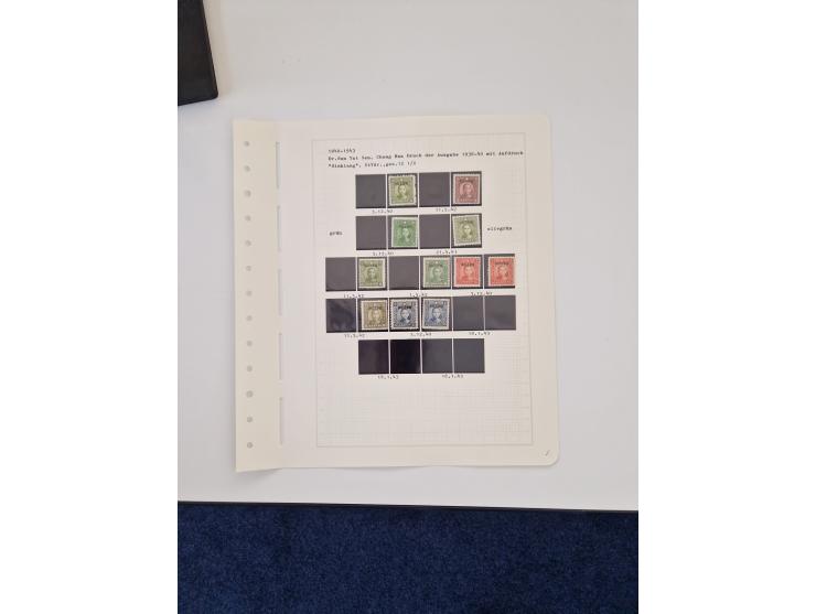 1894/1949, highly interesting unused and used collection, together with Chinese Empire local issues, incl. high dollar values