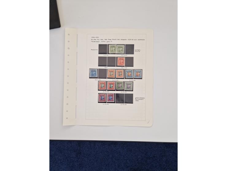 1894/1949, highly interesting unused and used collection, together with Chinese Empire local issues, incl. high dollar values