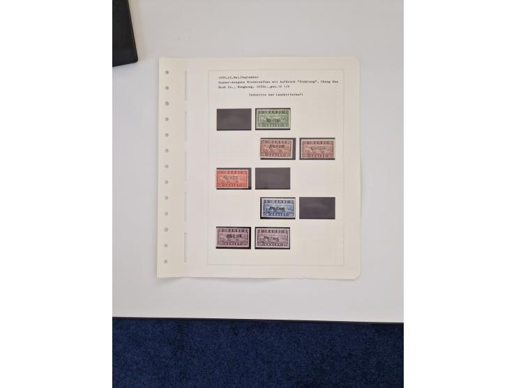 1894/1949, highly interesting unused and used collection, together with Chinese Empire local issues, incl. high dollar values