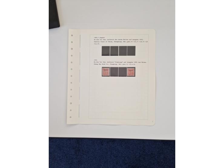 1894/1949, highly interesting unused and used collection, together with Chinese Empire local issues, incl. high dollar values