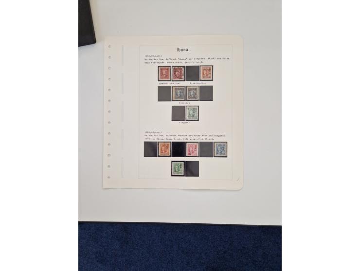 1894/1949, highly interesting unused and used collection, together with Chinese Empire local issues, incl. high dollar values