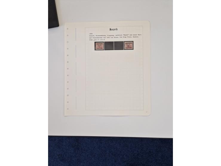 1894/1949, highly interesting unused and used collection, together with Chinese Empire local issues, incl. high dollar values