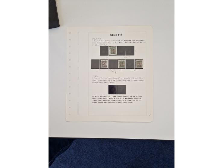 1894/1949, highly interesting unused and used collection, together with Chinese Empire local issues, incl. high dollar values