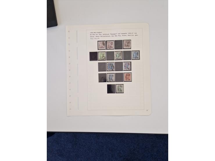 1894/1949, highly interesting unused and used collection, together with Chinese Empire local issues, incl. high dollar values