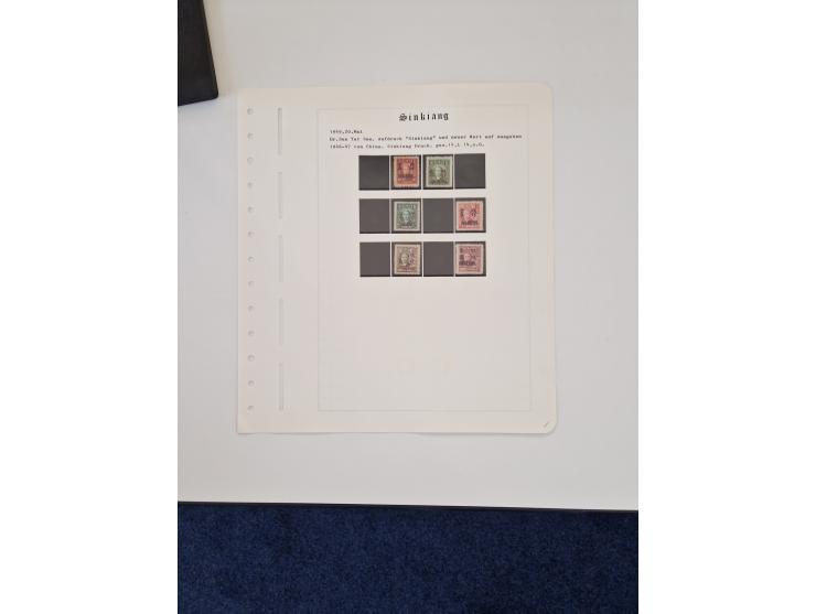 1894/1949, highly interesting unused and used collection, together with Chinese Empire local issues, incl. high dollar values