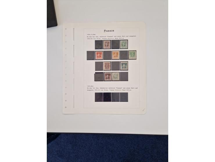 1894/1949, highly interesting unused and used collection, together with Chinese Empire local issues, incl. high dollar values