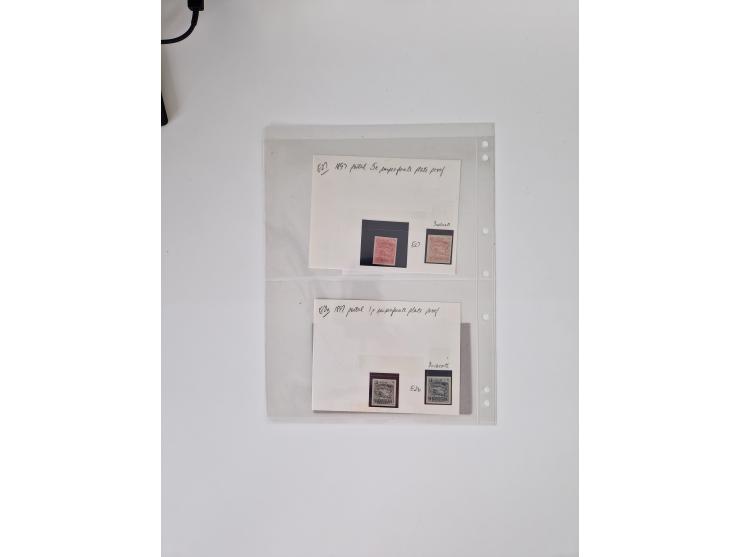 1890/1919, extensive mint never hinged/unused and used collection, incl. Officials and Telegraphs, many interesting items and