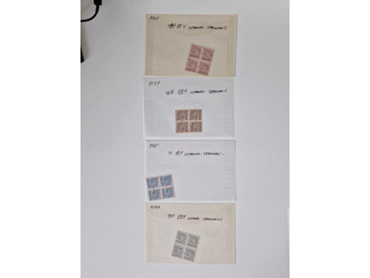 1890/1919, extensive mint never hinged/unused and used collection, incl. Officials and Telegraphs, many interesting items and