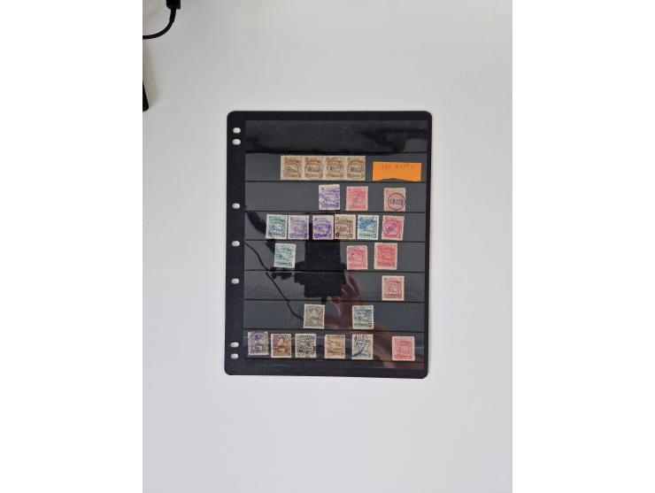 1890/1919, extensive mint never hinged/unused and used collection, incl. Officials and Telegraphs, many interesting items and