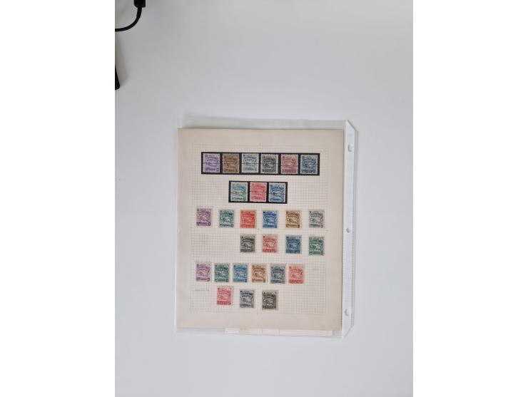 1890/1919, extensive mint never hinged/unused and used collection, incl. Officials and Telegraphs, many interesting items and