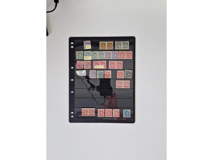 1890/1919, extensive mint never hinged/unused and used collection, incl. Officials and Telegraphs, many interesting items and