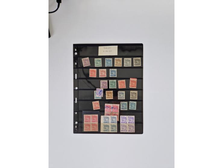 1890/1919, extensive mint never hinged/unused and used collection, incl. Officials and Telegraphs, many interesting items and