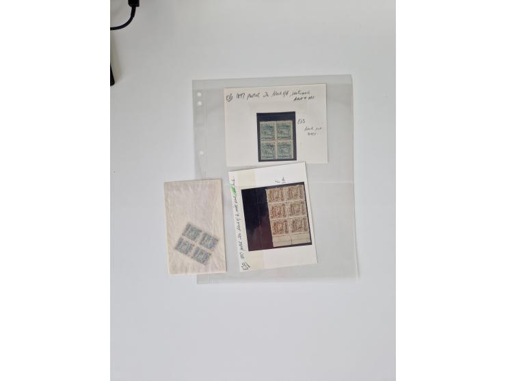 1890/1919, extensive mint never hinged/unused and used collection, incl. Officials and Telegraphs, many interesting items and