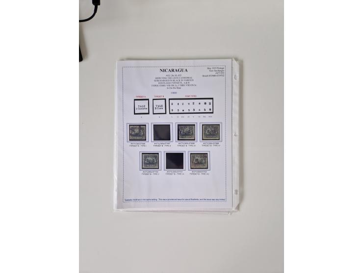 1890/1919, extensive mint never hinged/unused and used collection, incl. Officials and Telegraphs, many interesting items and