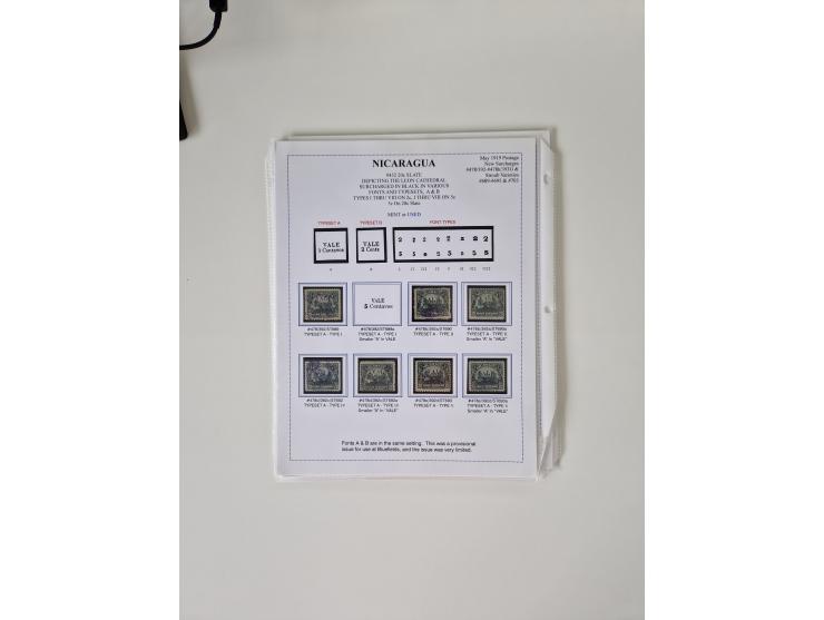 1890/1919, extensive mint never hinged/unused and used collection, incl. Officials and Telegraphs, many interesting items and