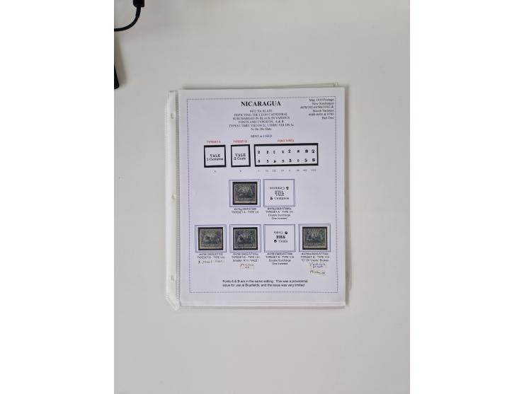 1890/1919, extensive mint never hinged/unused and used collection, incl. Officials and Telegraphs, many interesting items and