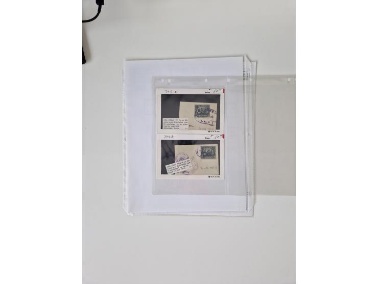 1890/1919, extensive mint never hinged/unused and used collection, incl. Officials and Telegraphs, many interesting items and