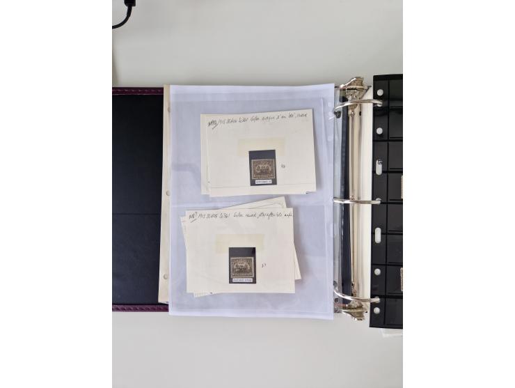 1890/1919, extensive mint never hinged/unused and used collection, incl. Officials and Telegraphs, many interesting items and