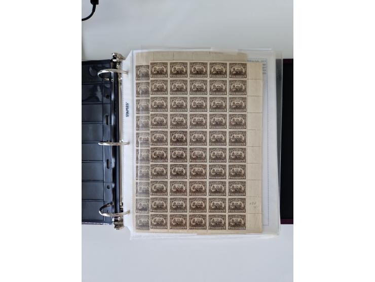 1890/1919, extensive mint never hinged/unused and used collection, incl. Officials and Telegraphs, many interesting items and