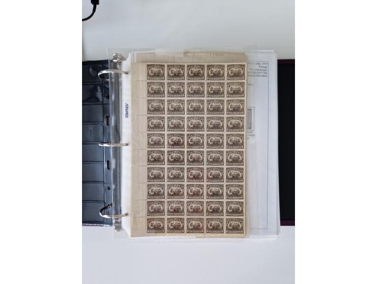 1890/1919, extensive mint never hinged/unused and used collection, incl. Officials and Telegraphs, many interesting items and