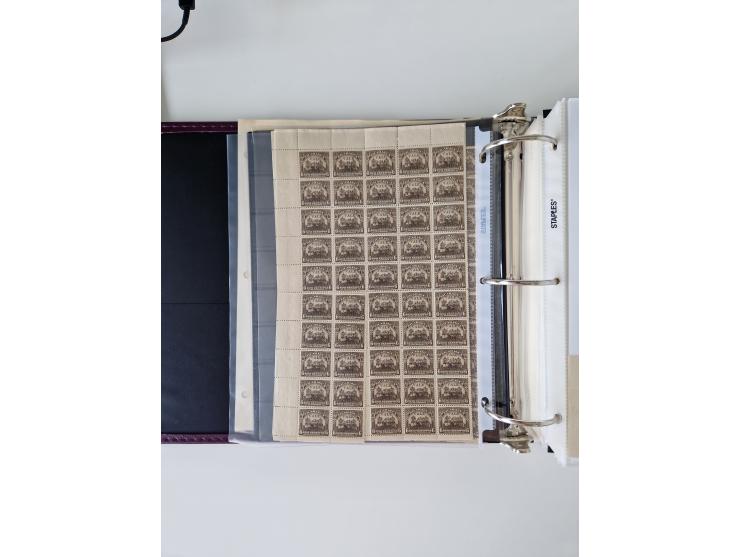 1890/1919, extensive mint never hinged/unused and used collection, incl. Officials and Telegraphs, many interesting items and