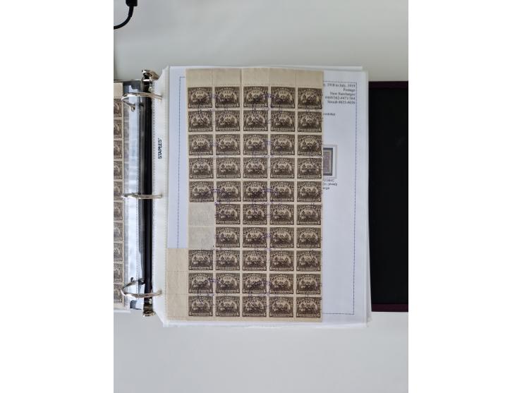 1890/1919, extensive mint never hinged/unused and used collection, incl. Officials and Telegraphs, many interesting items and