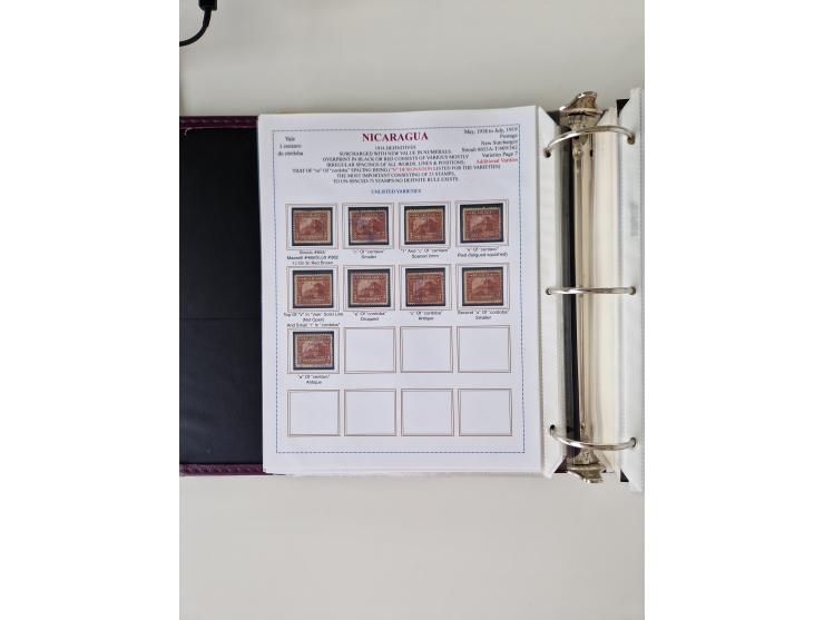 1890/1919, extensive mint never hinged/unused and used collection, incl. Officials and Telegraphs, many interesting items and