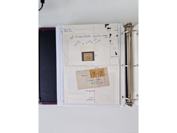 1890/1919, extensive mint never hinged/unused and used collection, incl. Officials and Telegraphs, many interesting items and