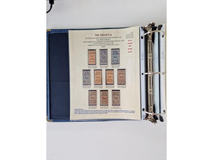 1890/1919, extensive mint never hinged/unused and used collection, incl. Officials and Telegraphs, many interesting items and