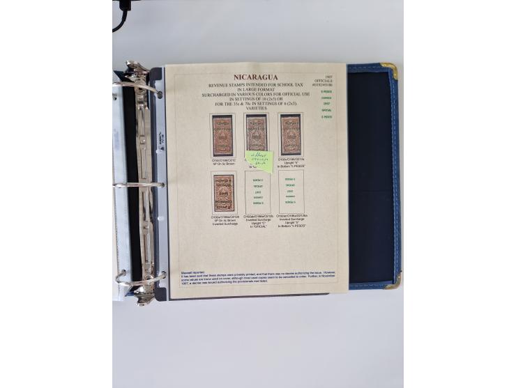 1890/1919, extensive mint never hinged/unused and used collection, incl. Officials and Telegraphs, many interesting items and