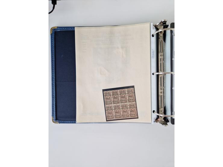 1890/1919, extensive mint never hinged/unused and used collection, incl. Officials and Telegraphs, many interesting items and