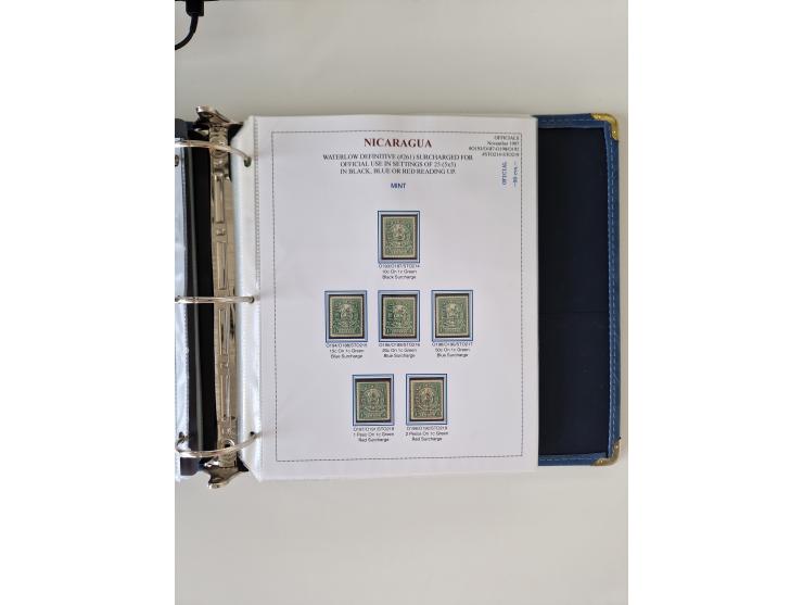 1890/1919, extensive mint never hinged/unused and used collection, incl. Officials and Telegraphs, many interesting items and