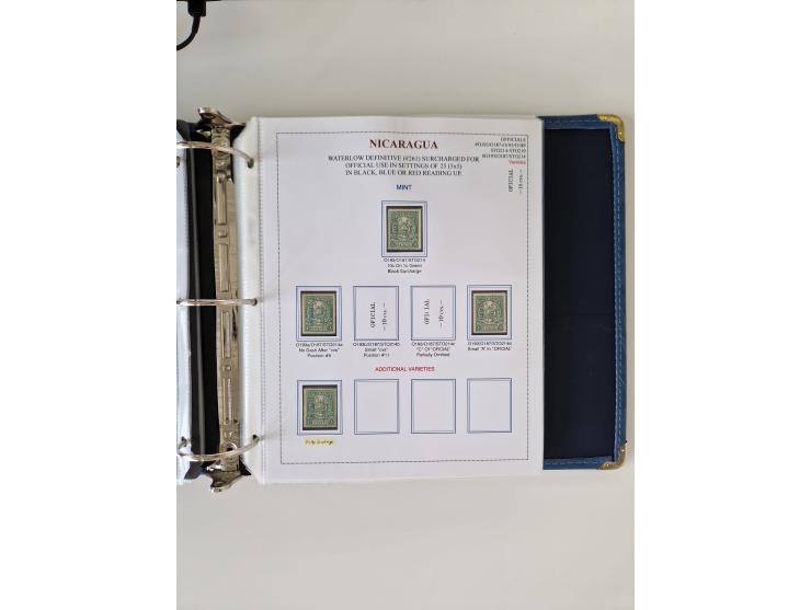 1890/1919, extensive mint never hinged/unused and used collection, incl. Officials and Telegraphs, many interesting items and