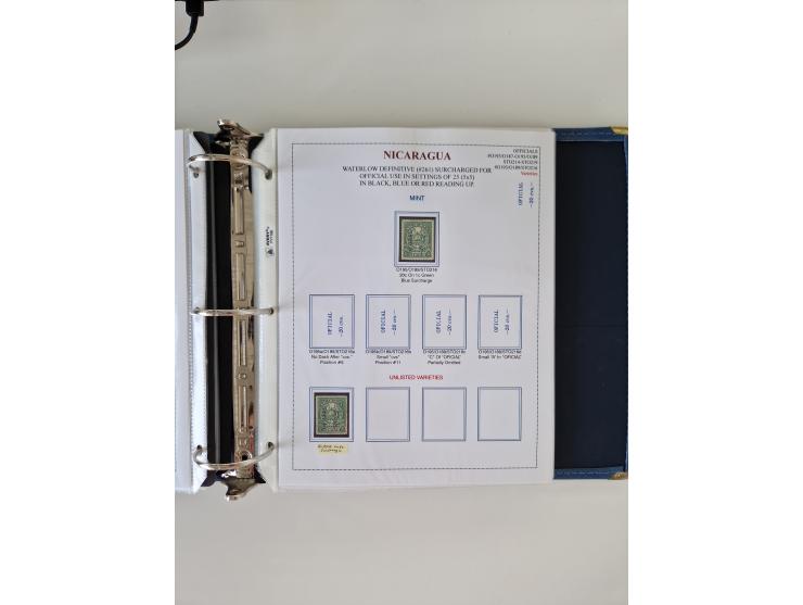 1890/1919, extensive mint never hinged/unused and used collection, incl. Officials and Telegraphs, many interesting items and