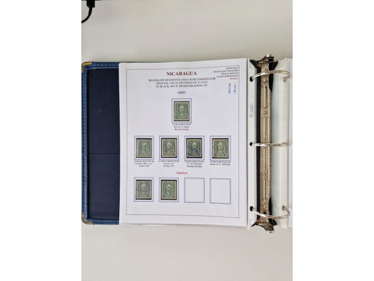 1890/1919, extensive mint never hinged/unused and used collection, incl. Officials and Telegraphs, many interesting items and