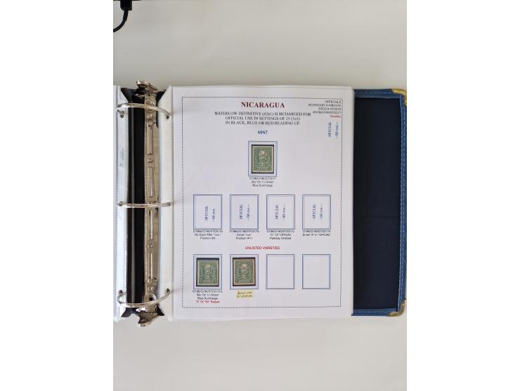 1890/1919, extensive mint never hinged/unused and used collection, incl. Officials and Telegraphs, many interesting items and