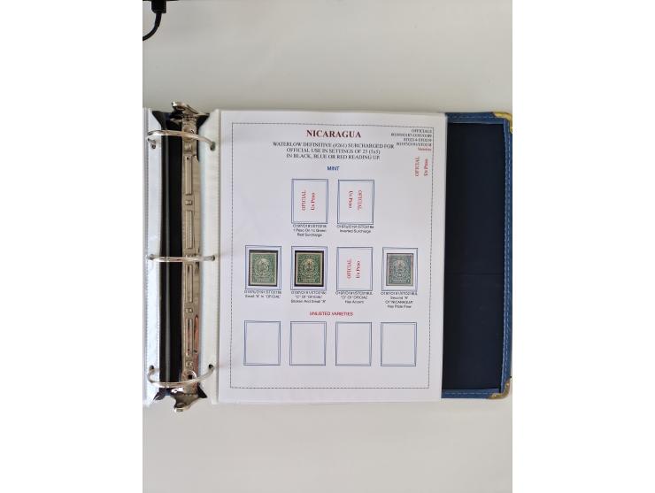 1890/1919, extensive mint never hinged/unused and used collection, incl. Officials and Telegraphs, many interesting items and