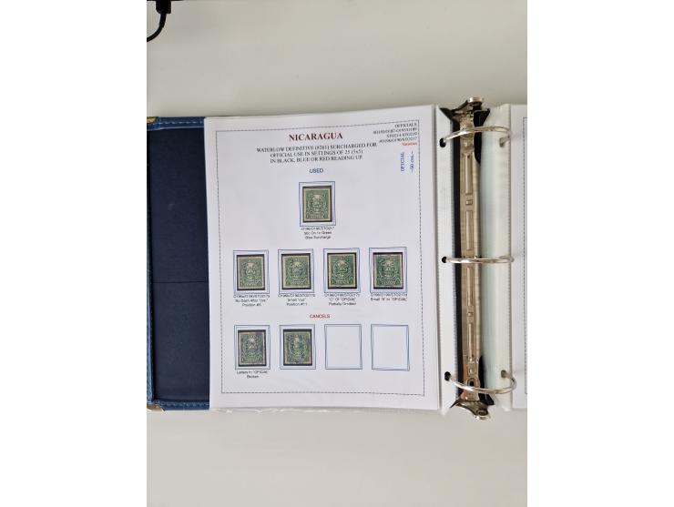 1890/1919, extensive mint never hinged/unused and used collection, incl. Officials and Telegraphs, many interesting items and