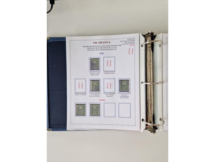 1890/1919, extensive mint never hinged/unused and used collection, incl. Officials and Telegraphs, many interesting items and