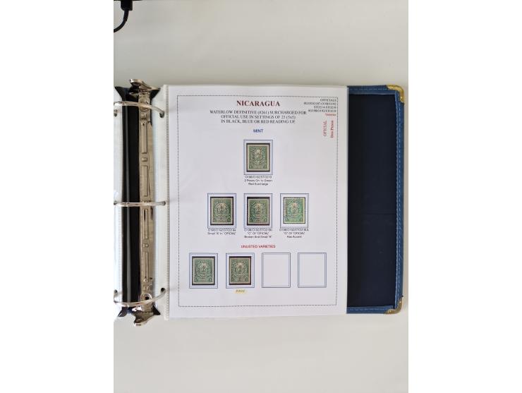 1890/1919, extensive mint never hinged/unused and used collection, incl. Officials and Telegraphs, many interesting items and