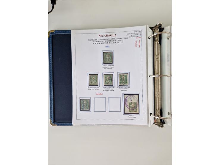 1890/1919, extensive mint never hinged/unused and used collection, incl. Officials and Telegraphs, many interesting items and