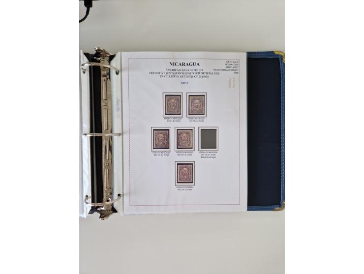 1890/1919, extensive mint never hinged/unused and used collection, incl. Officials and Telegraphs, many interesting items and