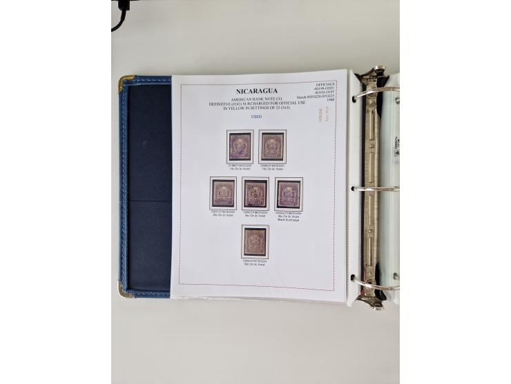 1890/1919, extensive mint never hinged/unused and used collection, incl. Officials and Telegraphs, many interesting items and