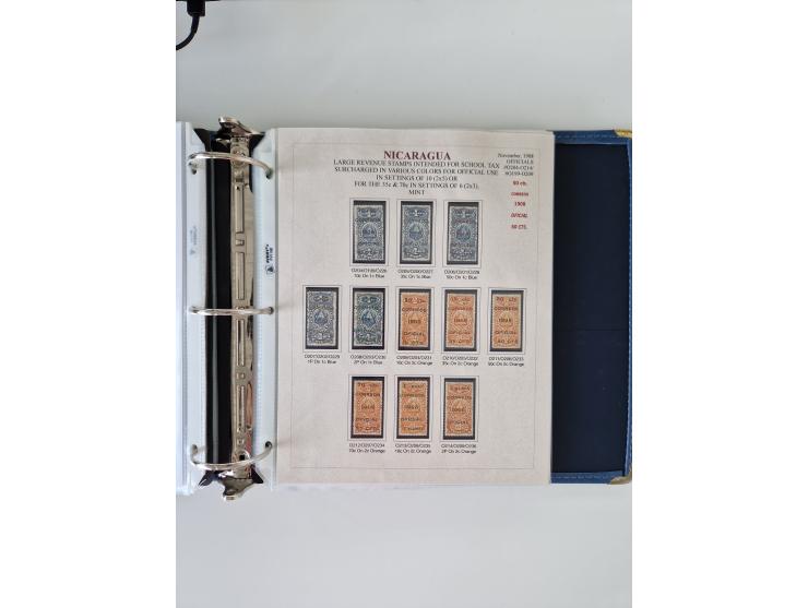 1890/1919, extensive mint never hinged/unused and used collection, incl. Officials and Telegraphs, many interesting items and