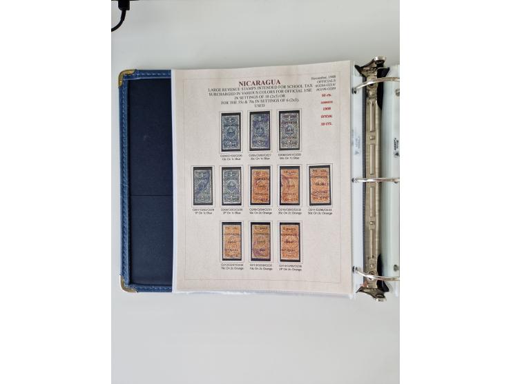 1890/1919, extensive mint never hinged/unused and used collection, incl. Officials and Telegraphs, many interesting items and