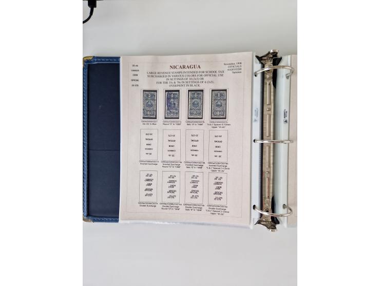 1890/1919, extensive mint never hinged/unused and used collection, incl. Officials and Telegraphs, many interesting items and