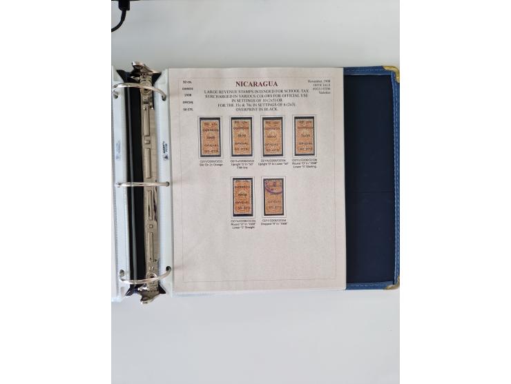 1890/1919, extensive mint never hinged/unused and used collection, incl. Officials and Telegraphs, many interesting items and