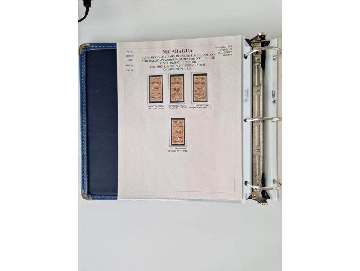 1890/1919, extensive mint never hinged/unused and used collection, incl. Officials and Telegraphs, many interesting items and