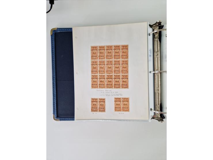 1890/1919, extensive mint never hinged/unused and used collection, incl. Officials and Telegraphs, many interesting items and